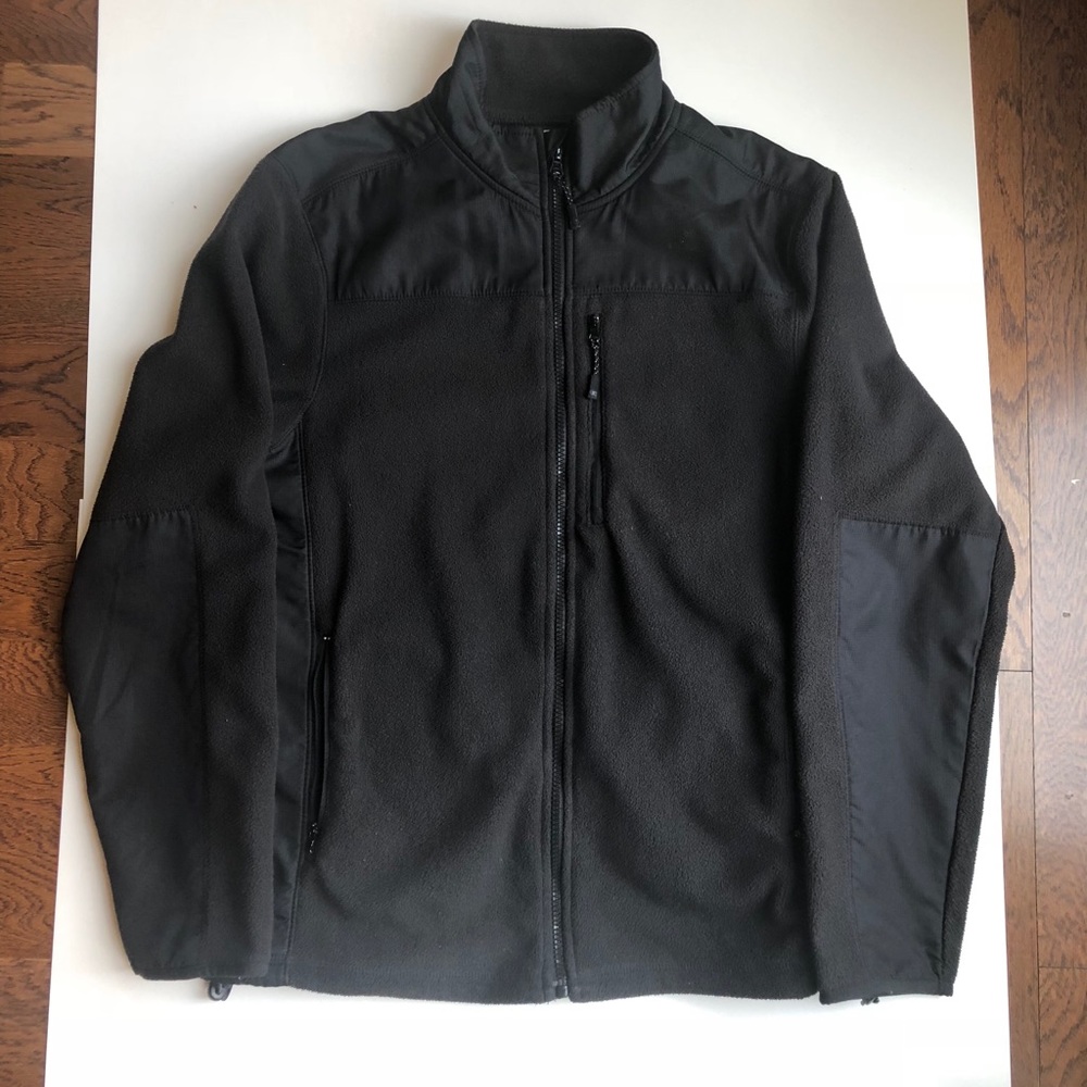 STARTER FULL ZIP BLACK SWEATER WITH POCKETS